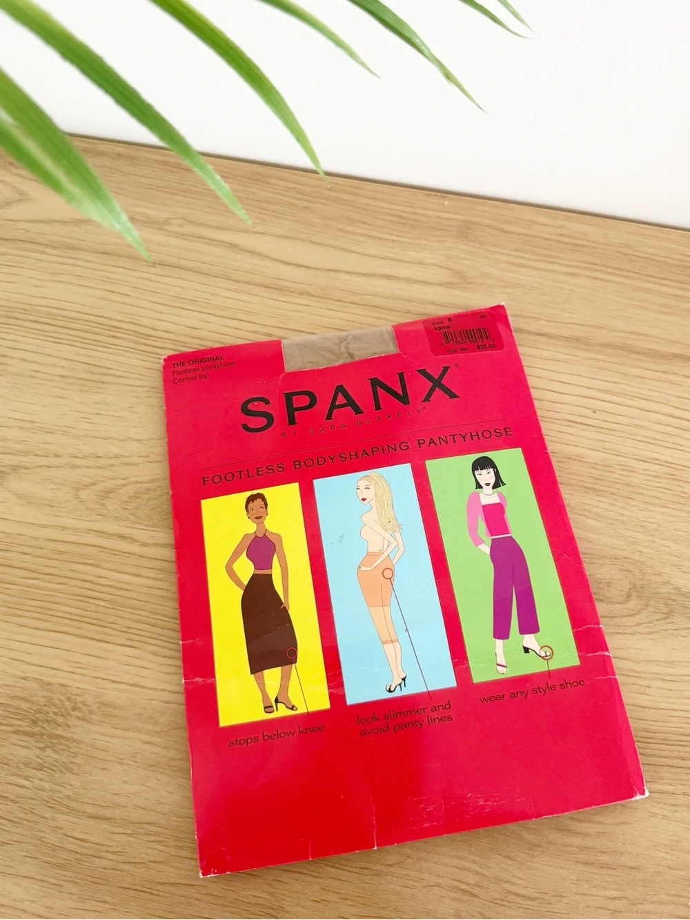 Vintage new Spanx Original Footless Bodyshaping Pantyhose Control Top Spice B